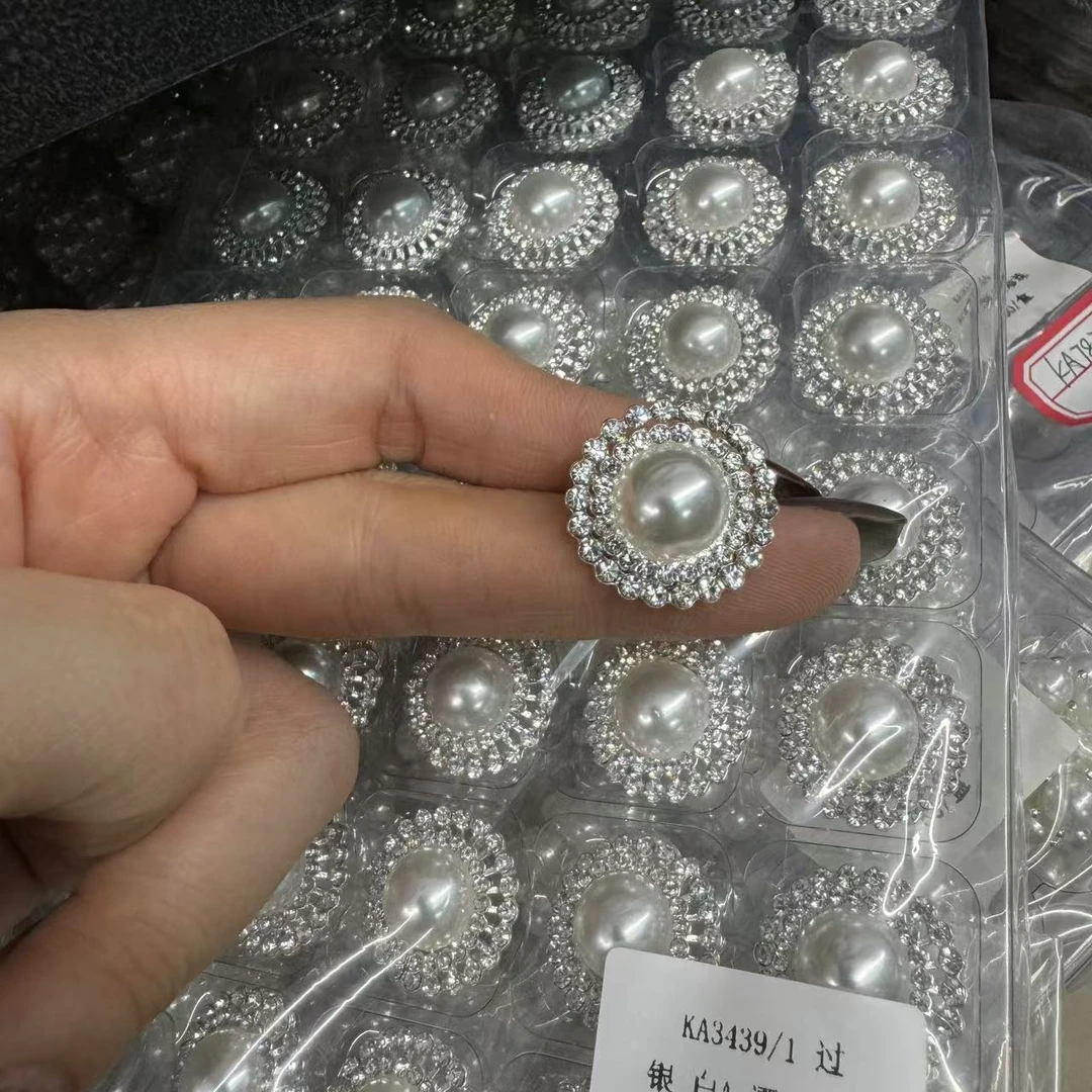 扣子专场圆形花边珠扣KA3439