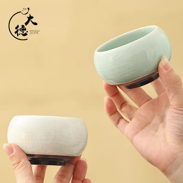 复古中式铜钱主人品茗杯茶具22A