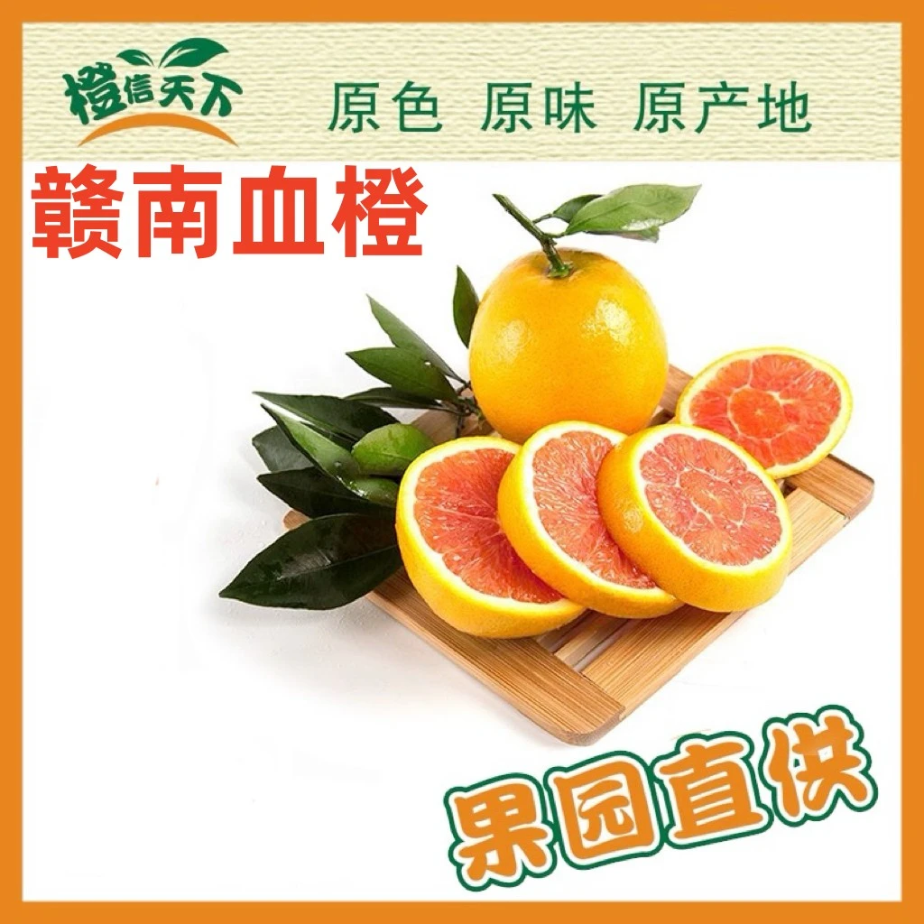 【橙子姐赣南血橙】当季原产地直供水果正宗红心血橙水分10斤装多汁