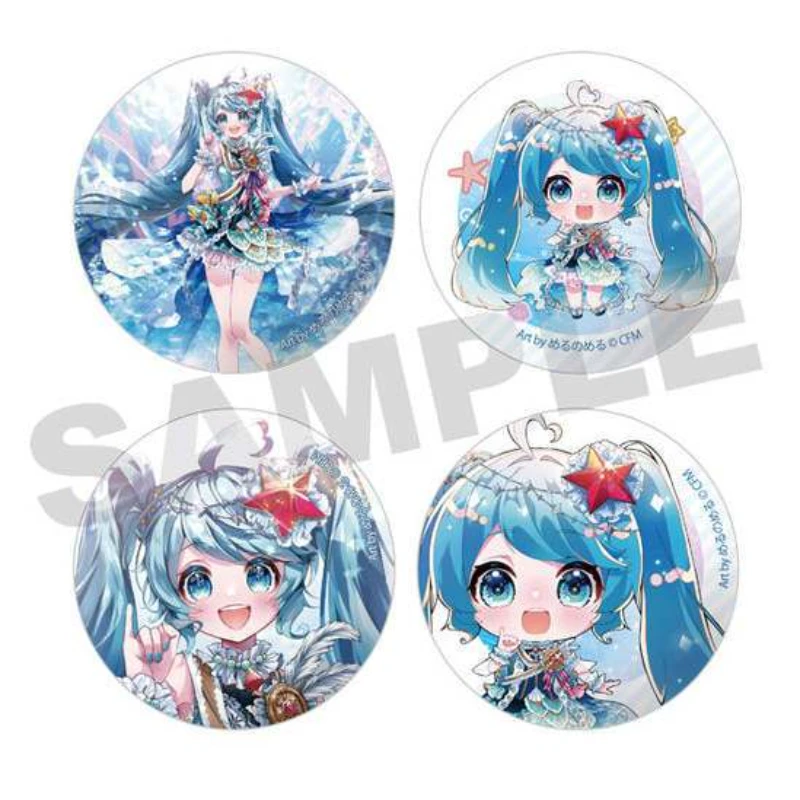 日谷 初音未来miku16岁的约束周边吧唧徽章水母裙