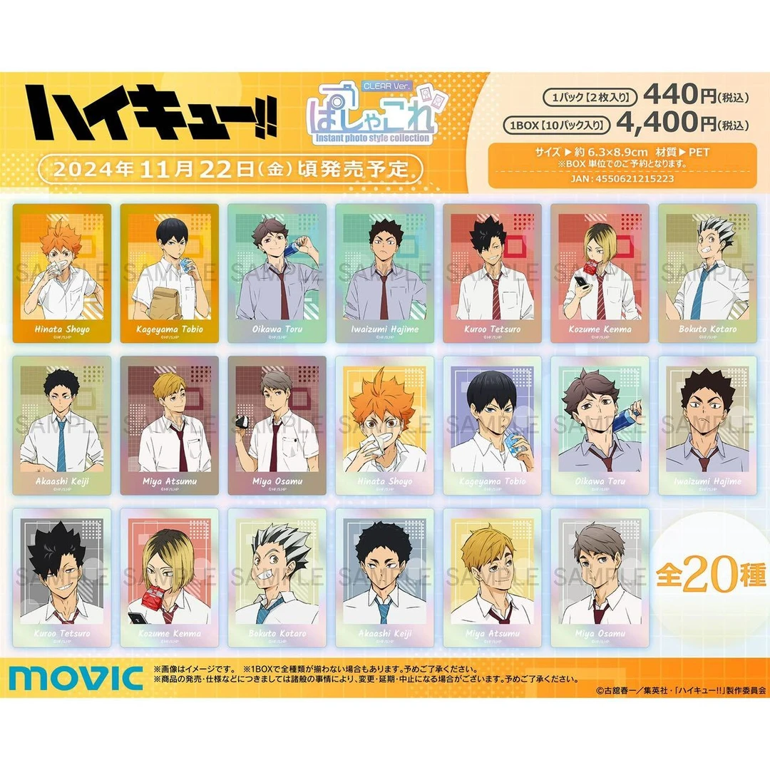 日谷正版 排球少年午休极光镭射拍立得透卡日向及川 D11