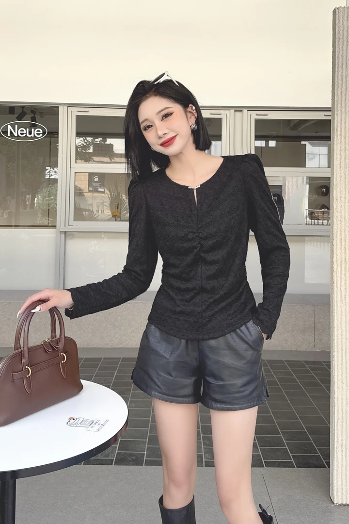 琴宝精选轻奢品质设计款上衣D-451