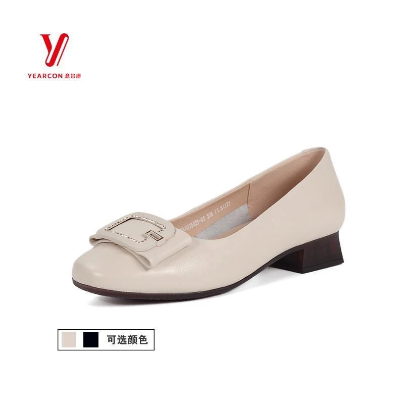 大码鞋 意尔康女鞋春季舒适浅口大码舒软时装女单03562Y