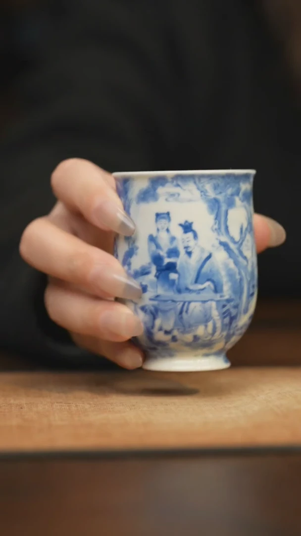 【闪购商品】杯柴窑青花破价福利