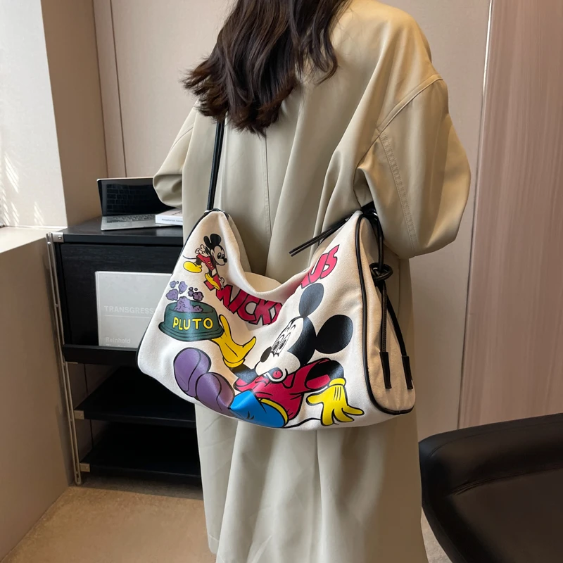 大容量包包2025潮卡通小众百搭帆布包包包女款爆款2025新款