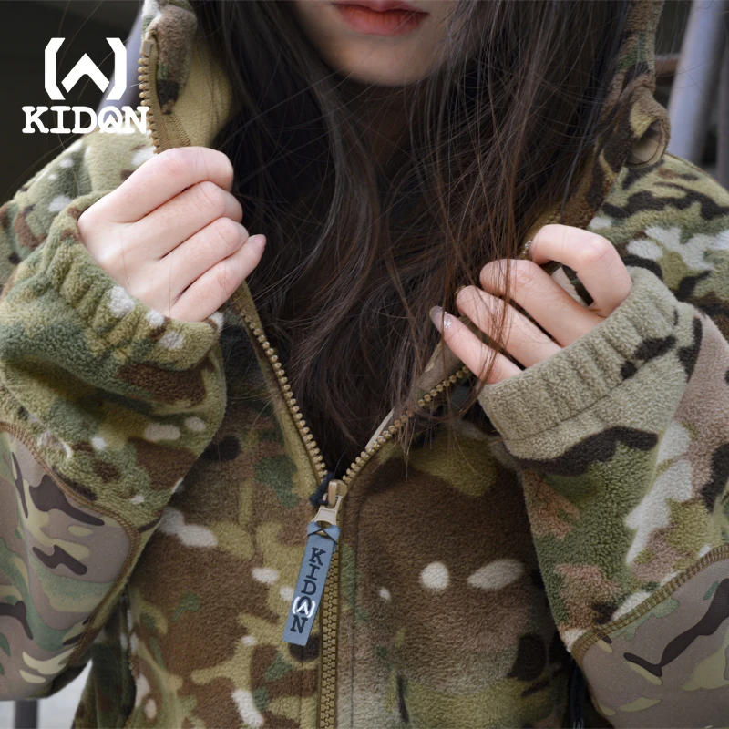 Kidon重剑抓绒衣摇粒绒外套秋冬加绒加厚内胆保暖战术外套