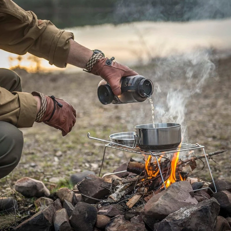 Helikon赫利肯三件套不锈钢便携餐具餐盒饭盒户外野餐露营收纳盒