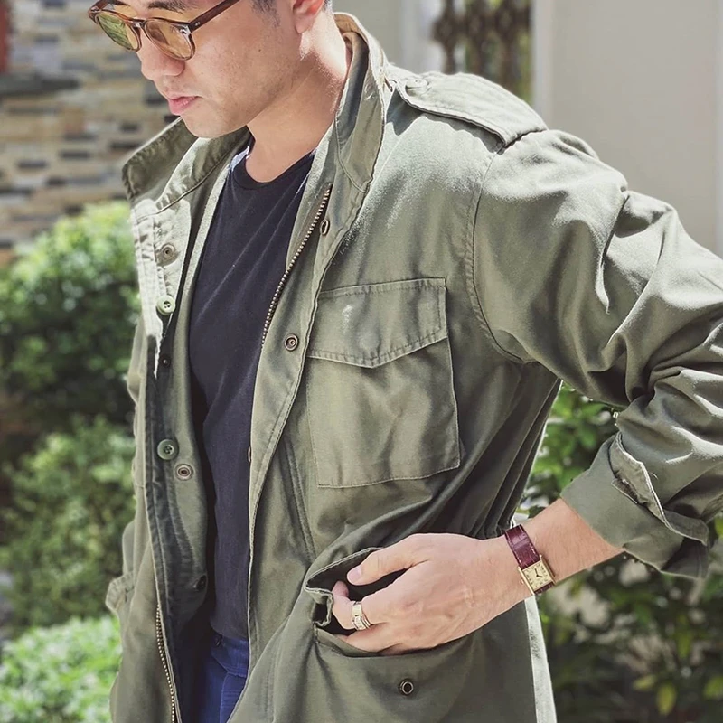 HELIKON赫利肯M65风衣男士中长款迷彩外套经典野战大衣可拆卸内胆