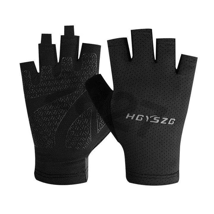 工厂直供男女健身骑行手套户外露指登山开车减震防滑透气薄手套好