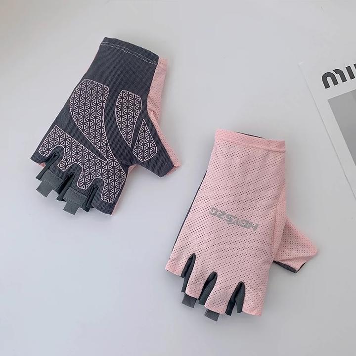 薄款骑车健身手套半指男女防滑透运动瑜伽器械自行车羽毛球户外防