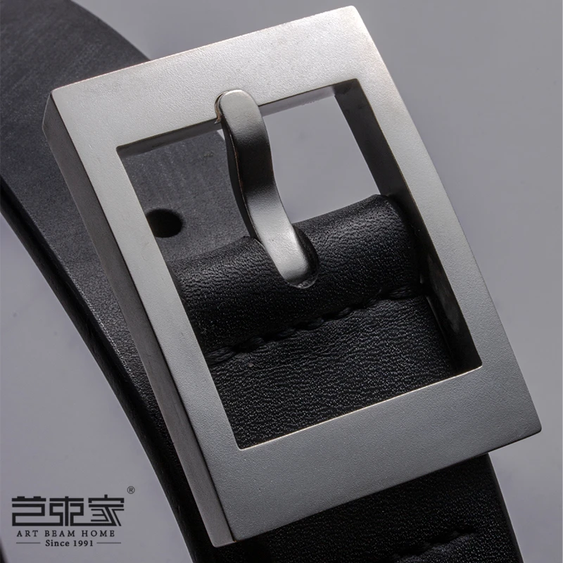 【极简主义｜游侠】新款99纯银手工日子扣腰带JF马缰加厚牛仔裤带