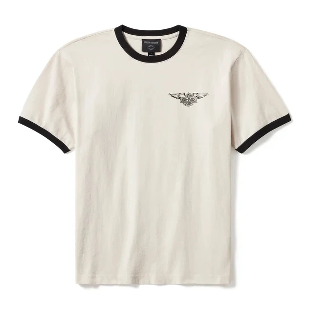 哈雷WILLIE G手绘款短袖T恤衫