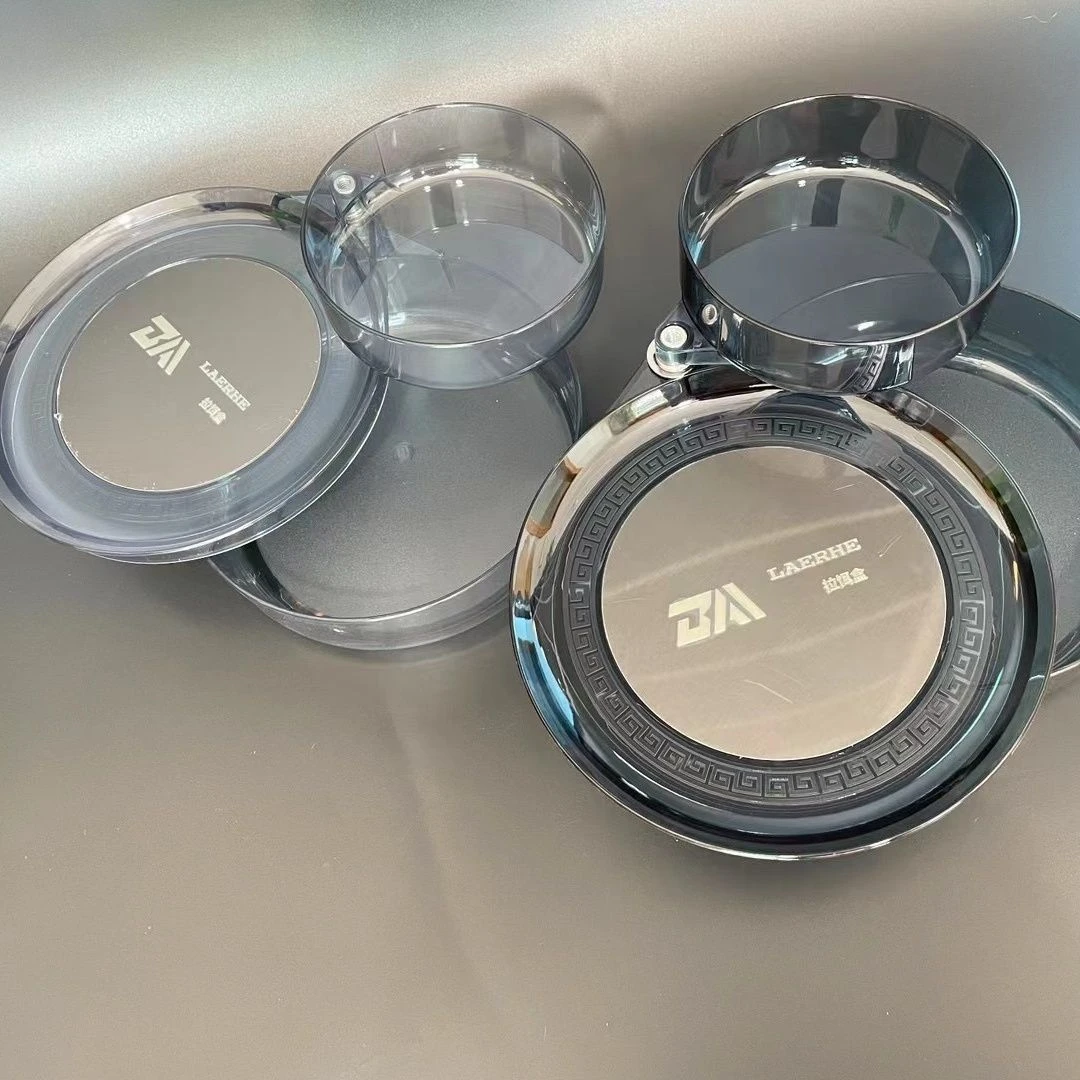 新款全磁拉饵盘强磁双层三层拉饵盒钓箱钓椅通用饵料户外垂钓用品