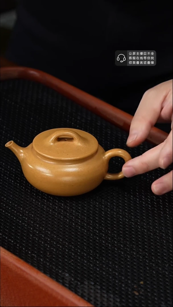 【闪购商品】紫砂茶壶1031-14 z2楚瓢黄金段170半