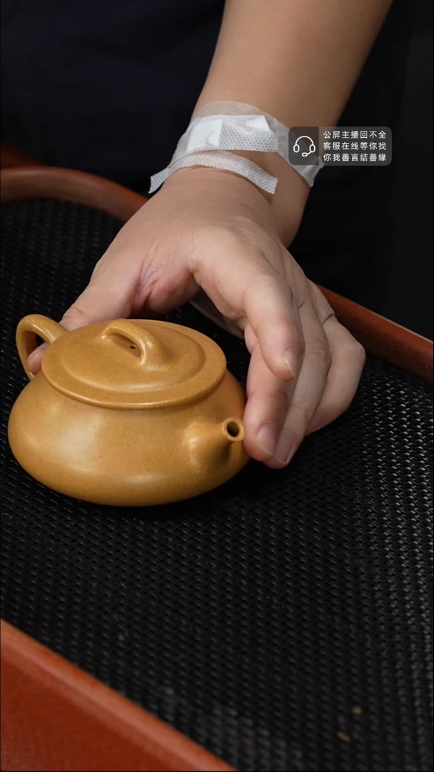 【闪购商品】紫砂茶壶1031-12 z2简瓢黄金段180半