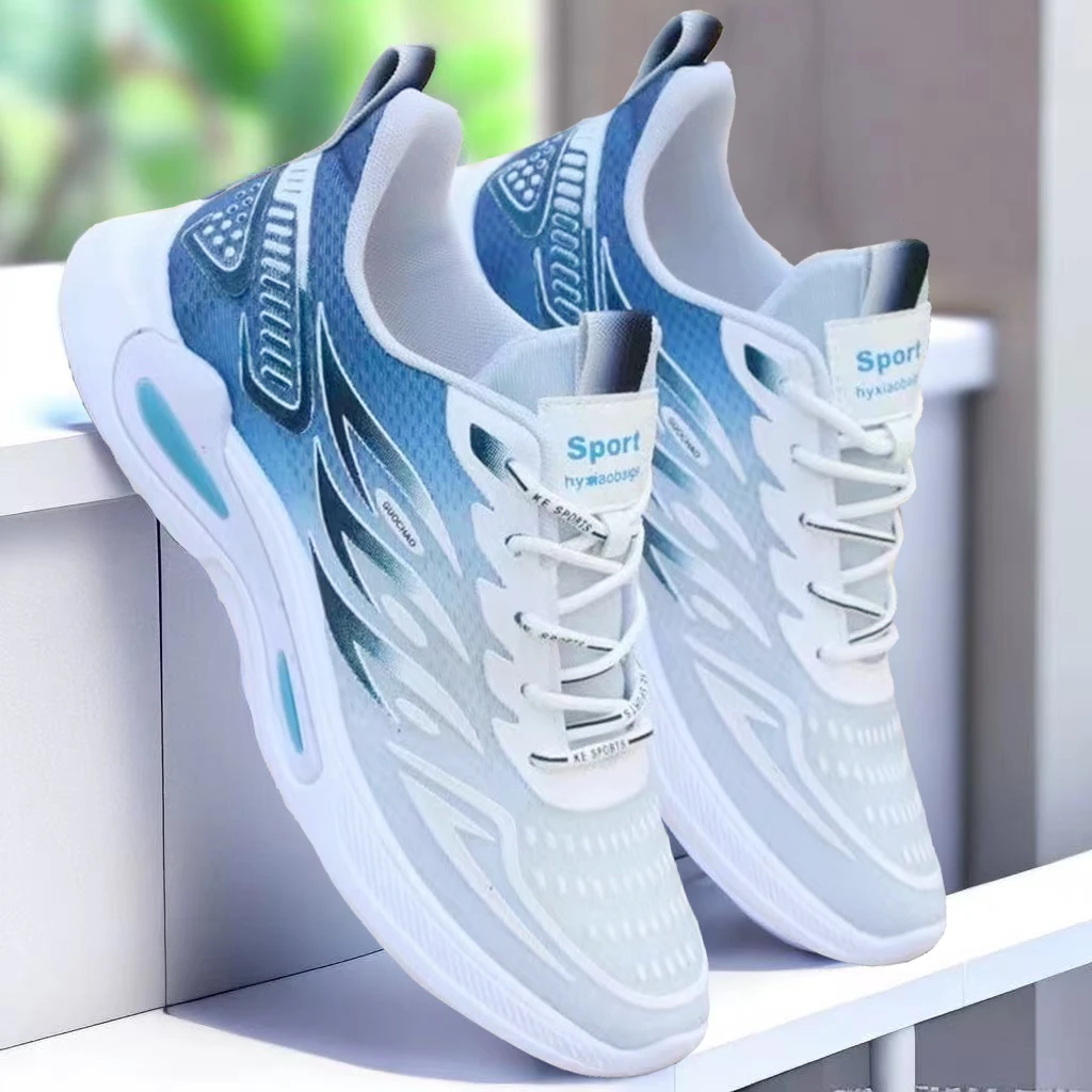 冰丝透气男鞋时尚百搭运动休闲鞋软底轻便跑步鞋网面透气旅游鞋