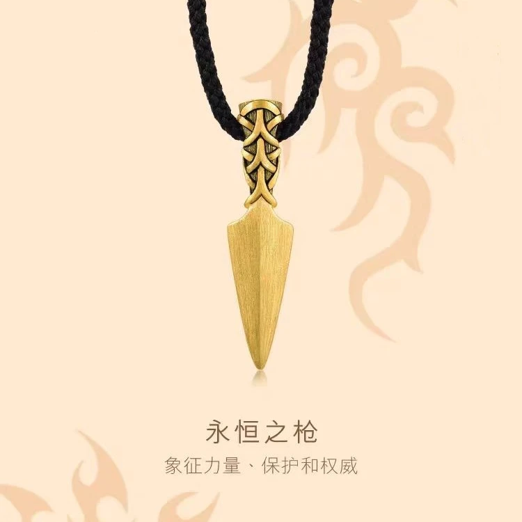 合金吊坠 手工拉丝工艺永恒之枪复古吊坠简约个性