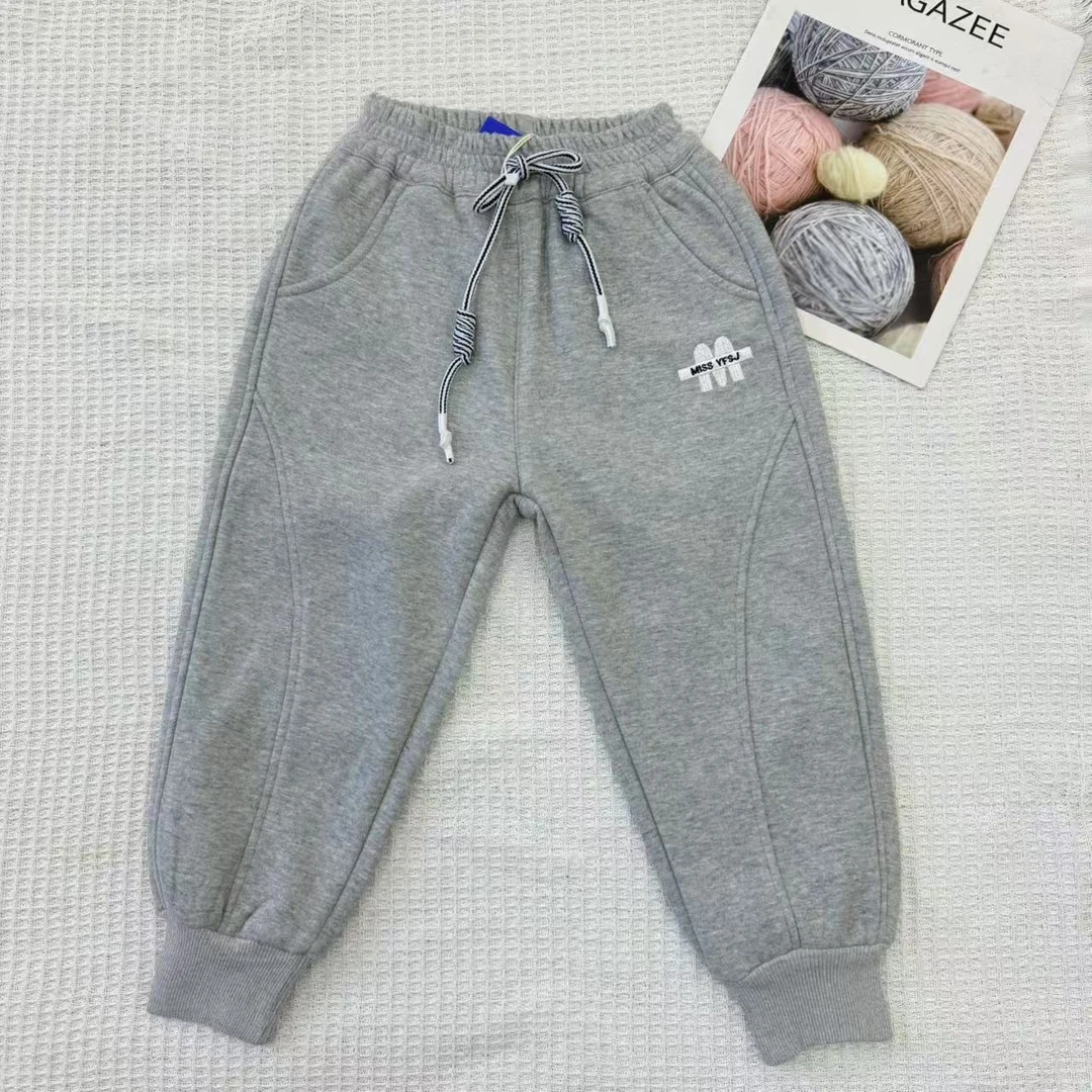 【加绒】儿童裤子秋冬款保暖洋气中小童长裤外穿舒适休闲裤WZ013