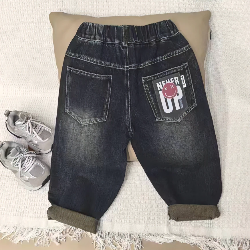 秋季新款儿童时尚休闲韩版潮流牛仔裤LZX8819