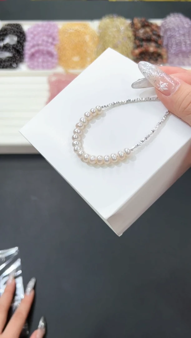 【闪购商品】淡水珍珠手链未镶嵌60h多样性发其一/1条/默认微瑕