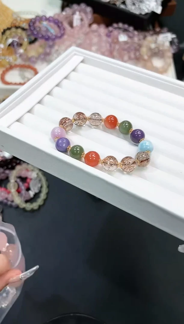 【闪购商品】水晶手串未镶嵌79d多样性发其一/1条/默认微瑕