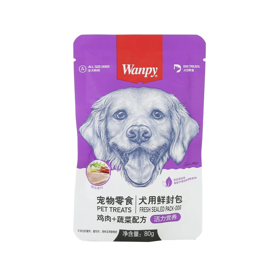 wanpy/顽皮宠物零食犬用鲜封包80g
