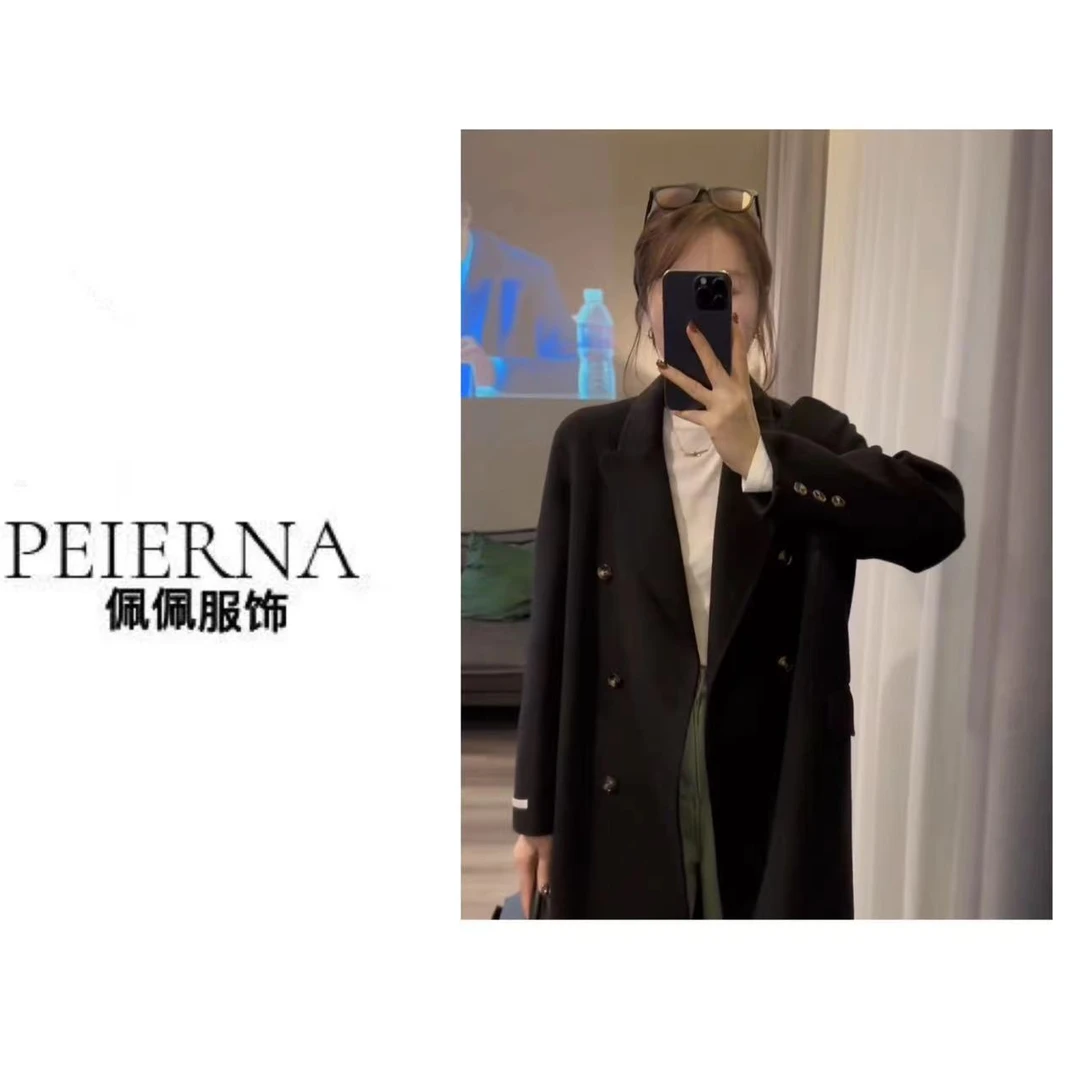 佩佩11 【微风记忆】高端长款手工双面大衣外套  S576  50115097