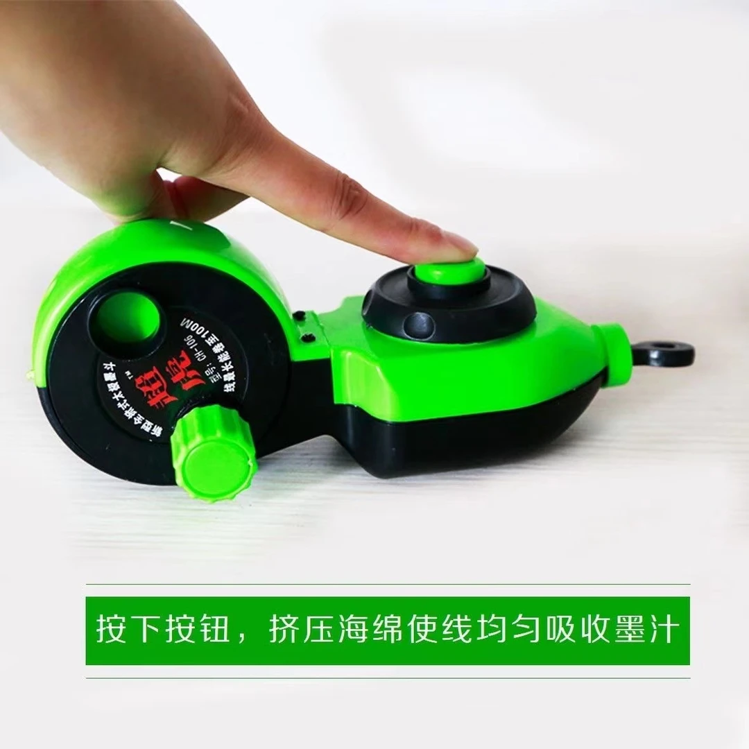 全新料20米手动墨斗自动墨斗线斗粉斗装修用划线器木工划钱工具