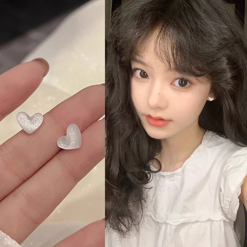 925银耳饰 可爱耳钉女新款潮小众甜美纯银耳环小巧精致可爱简约