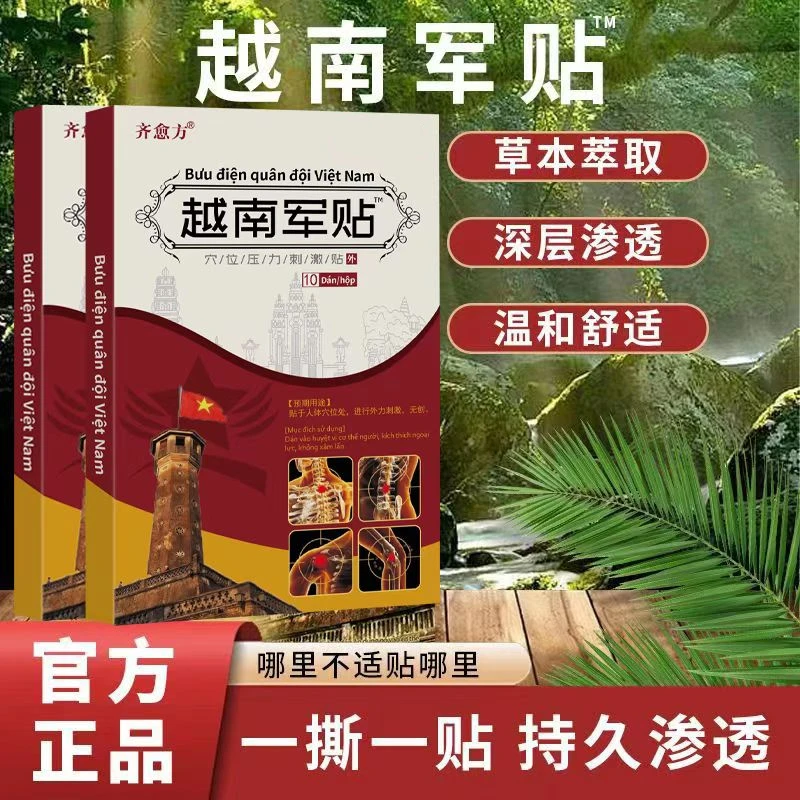 【三单五单屯】越南军贴深层渗透温和舒适一盒10贴TY