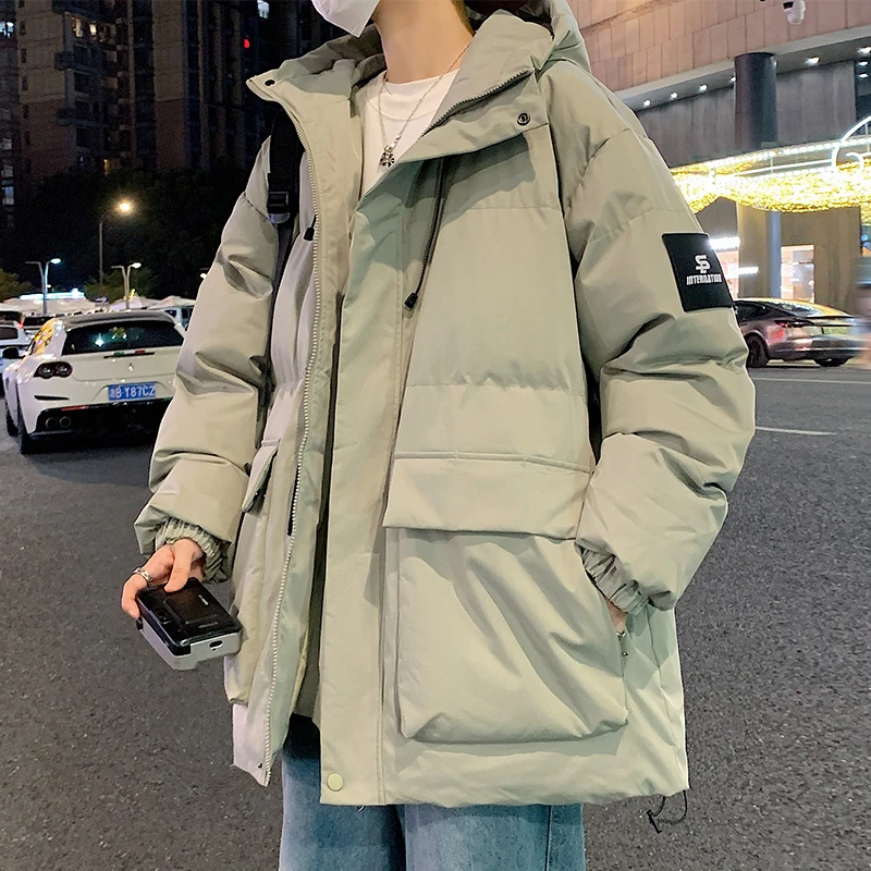 玛斯柏冬季短款棉衣男士外套加绒棉袄男款工装潮牌棉袄子冬装棉服