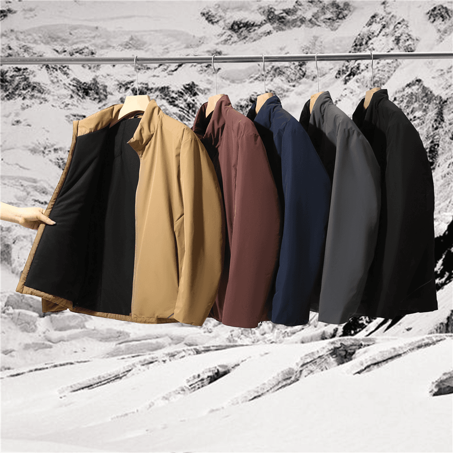 【小梁卖衣服】冬季新品男士立领防泼水防风保暖棉衣舒适透气棉外套