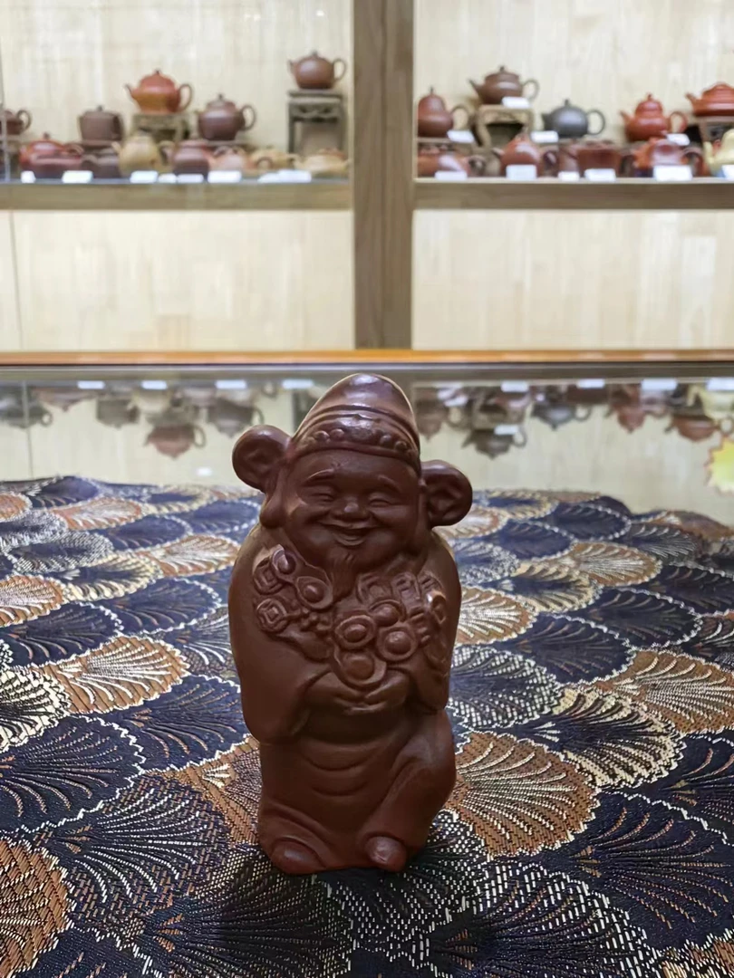 紫砂手工财神茶宠