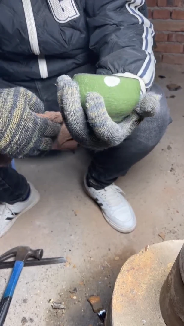 【闪购商品】瓷杯翠绿禅定冰裂