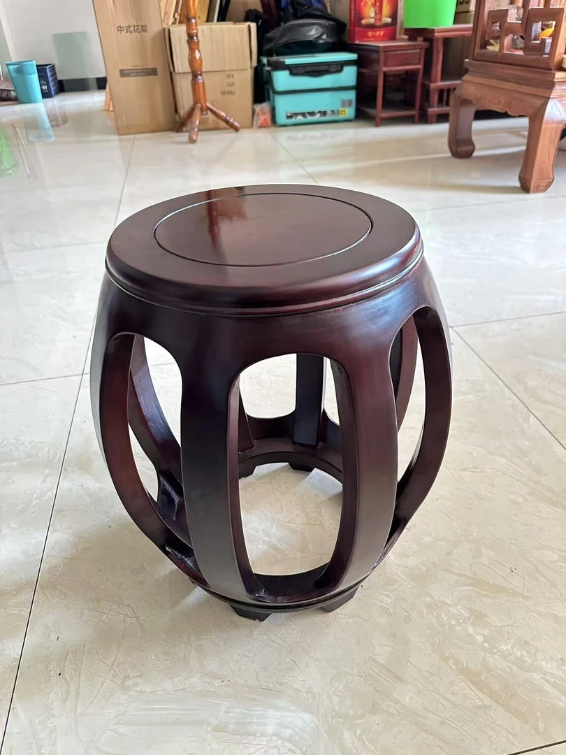南美黑酸枝木鼓凳45高