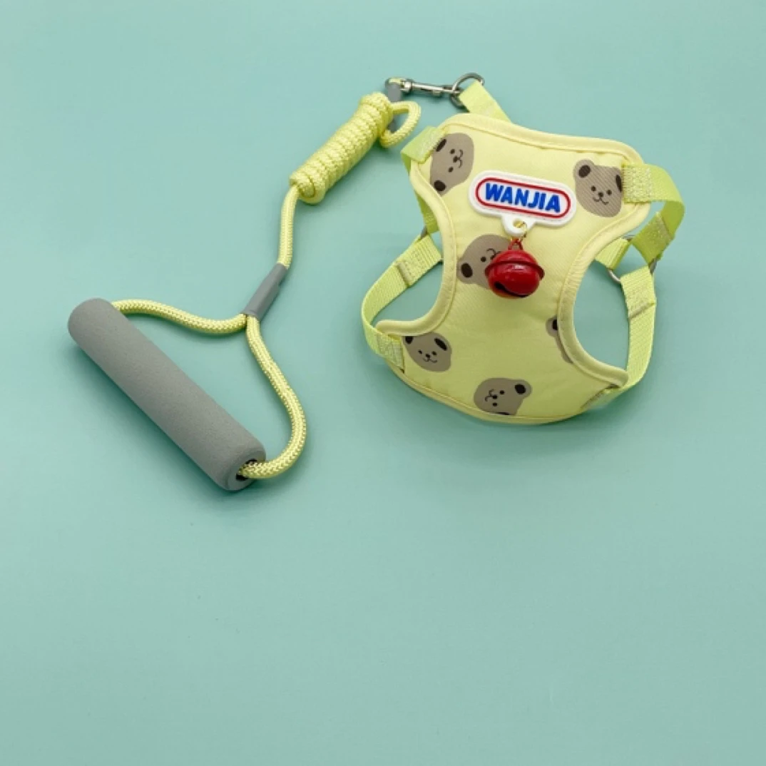 新款狗狗牵引绳背心式透气防脱泰迪博美猫咪小型犬通用