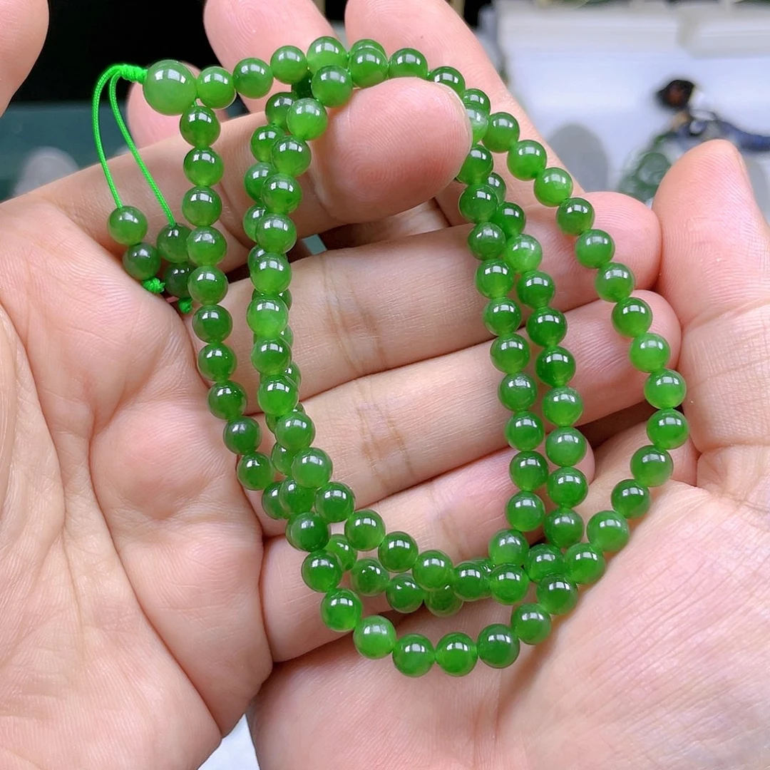 和田玉（碧玉）颈饰未镶嵌