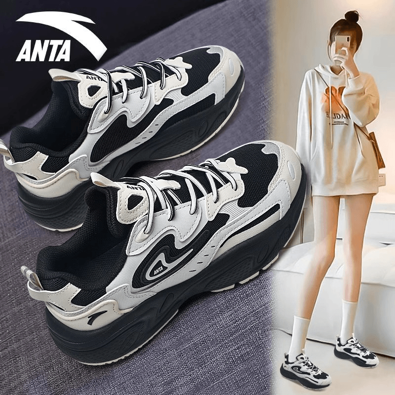 ANTA/安踏星光老爹鞋女鞋2023冬季新款厚底增高复古潮流C37运动鞋