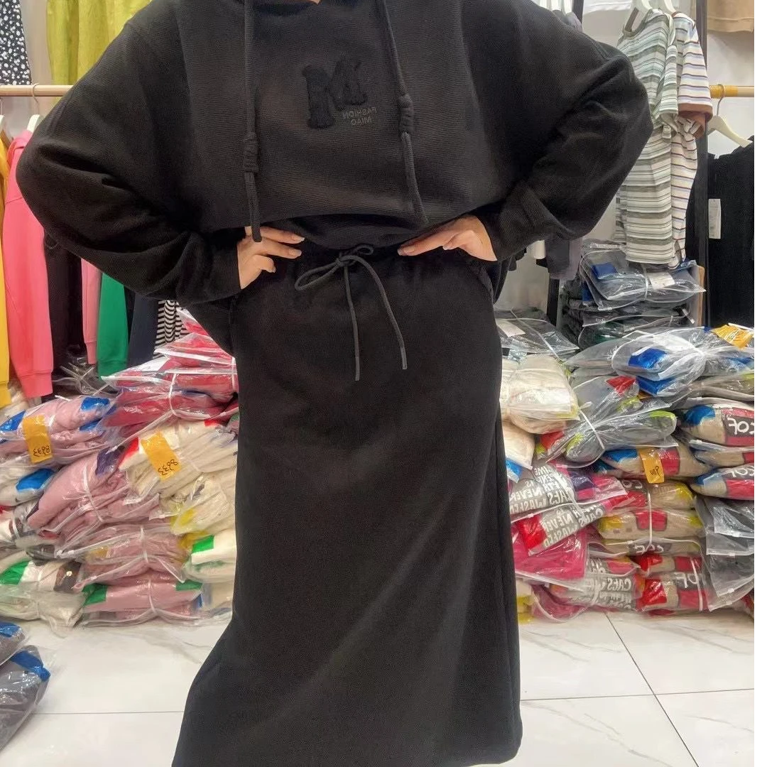 水淼2024-秋季新款8884-长款半裙简约百搭