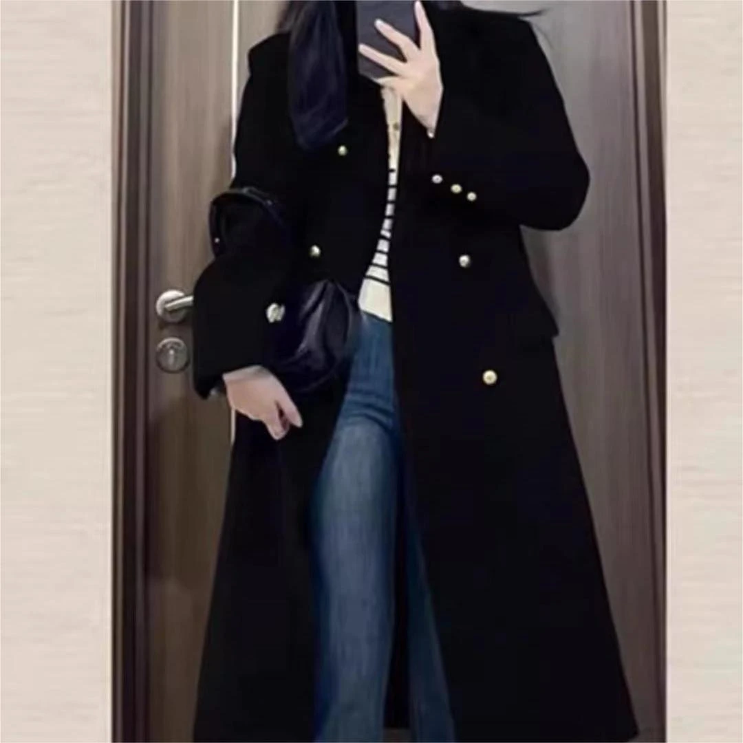 秋冬新款单韩版气质时尚雪花绒大衣0819