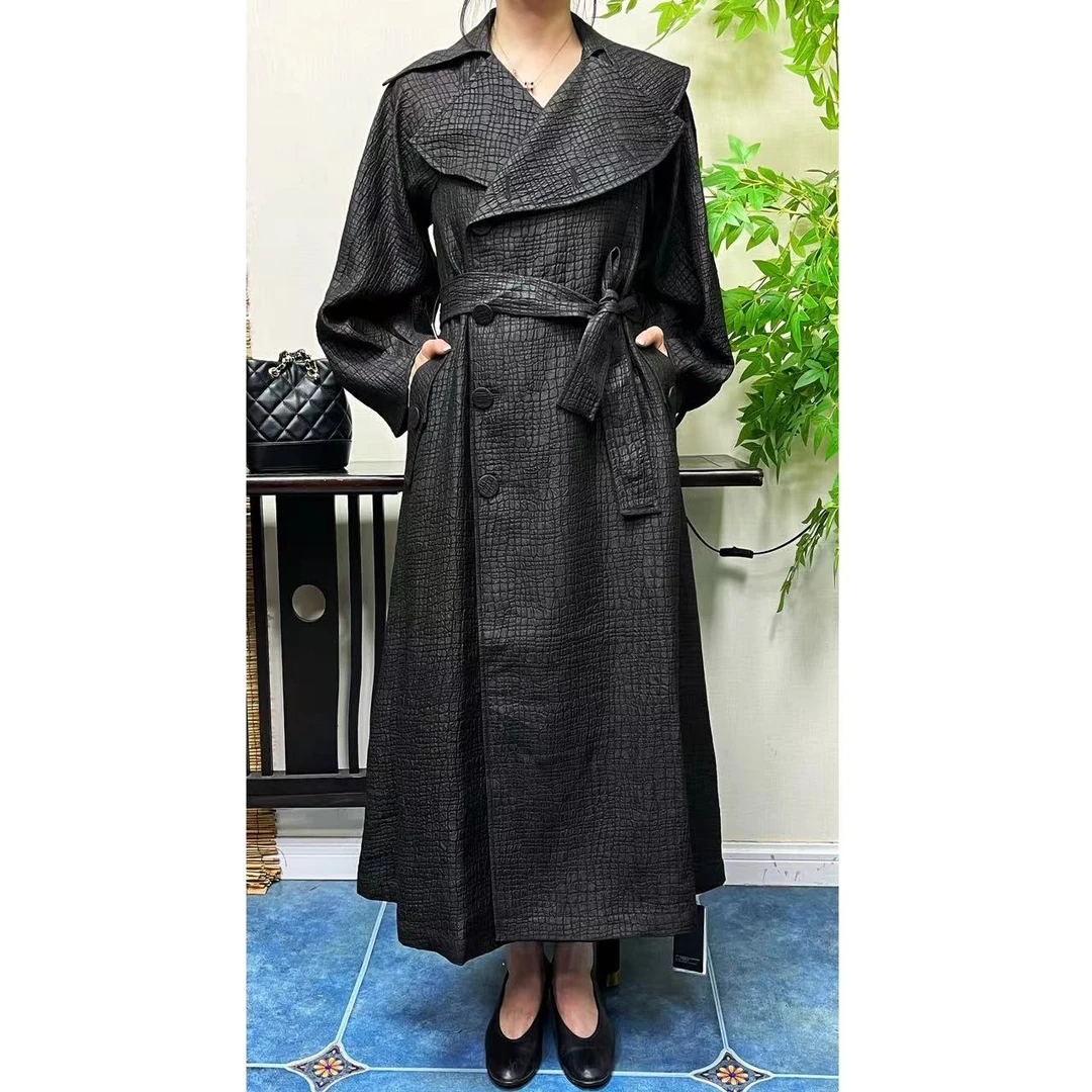 【雾都】桑蚕丝香云纱重锻国风时尚风衣CYJ-2236757