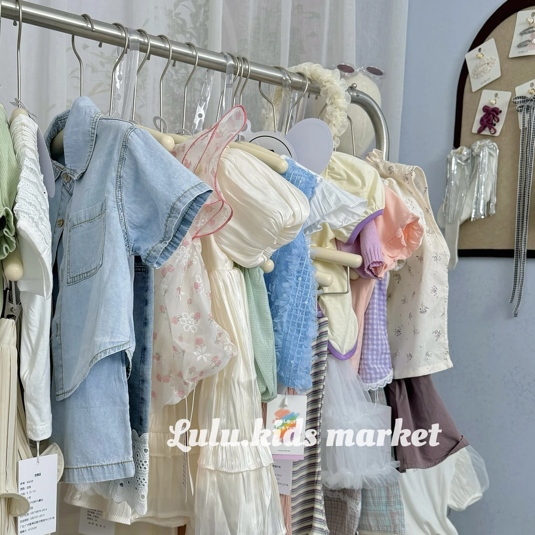 lulumama扣号链接儿童套装no退no换女童韩系甜美