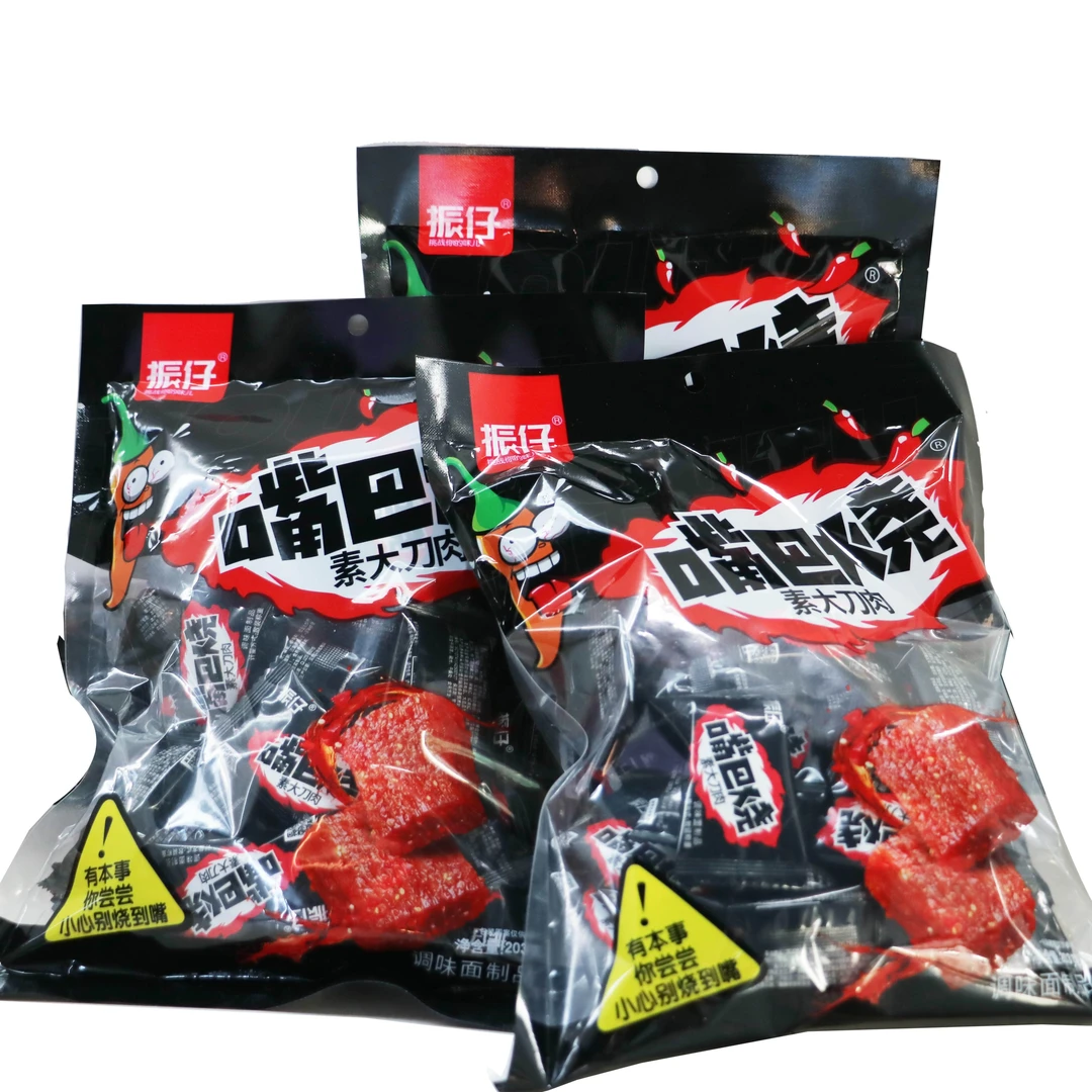 振仔大刀肉嘴巴烧素辣条独立小包装怀旧儿时零食小吃即食