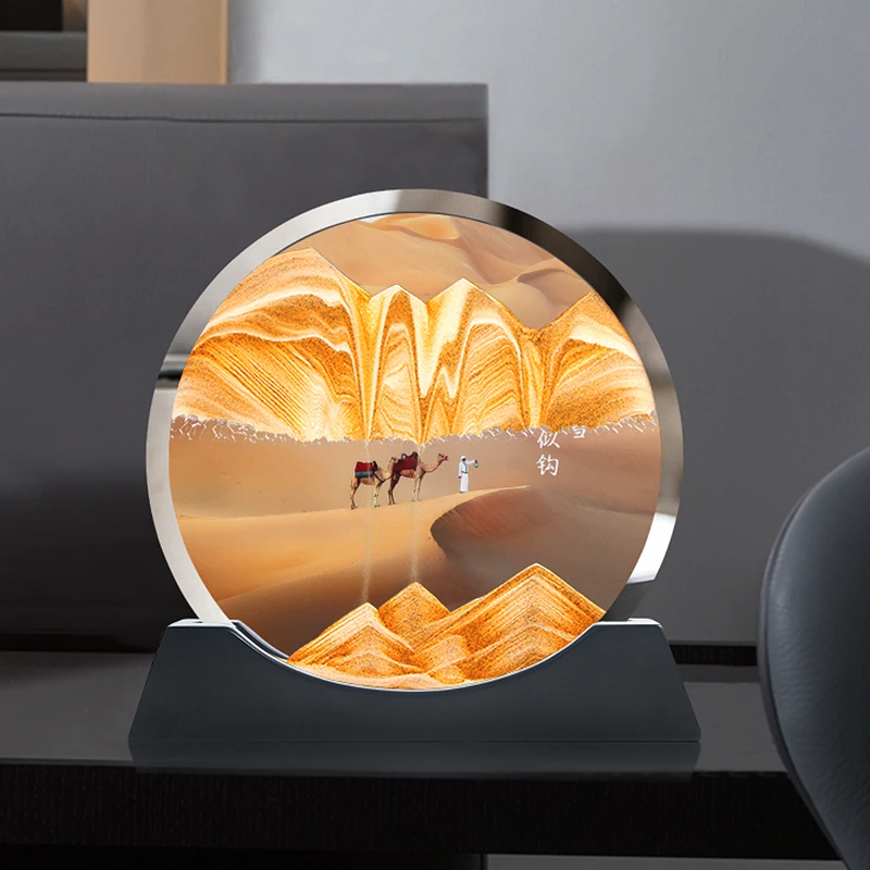 创意流沙画摆件艺术沙漏家居客厅酒柜电视柜办公室轻奢装饰纪念品