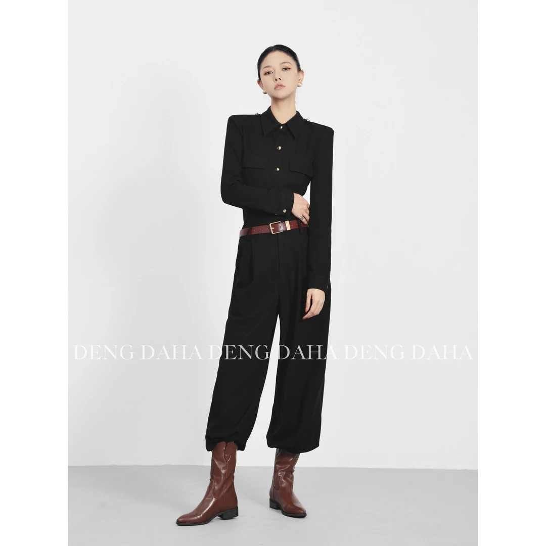 「舒适穿搭」2024舒适秋装时尚休闲通勤两件套HBBC643054 nnassa