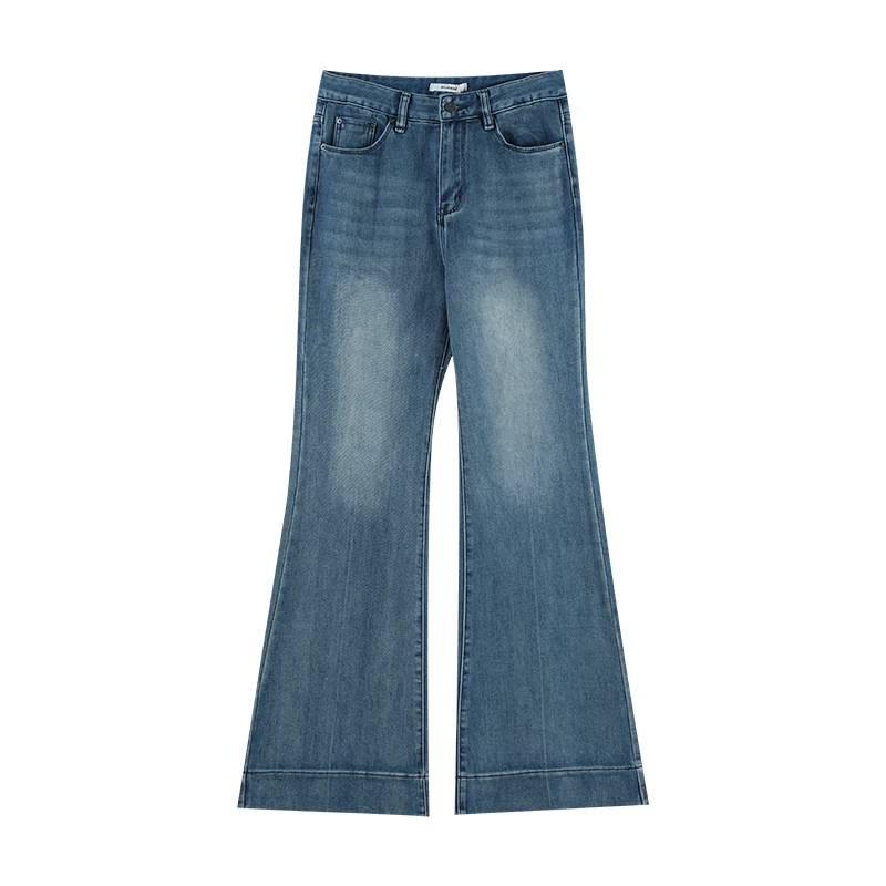 「微喇牛仔」2024秋季收腰显瘦水洗休闲牛仔裤女 HBZC914644 nnassa