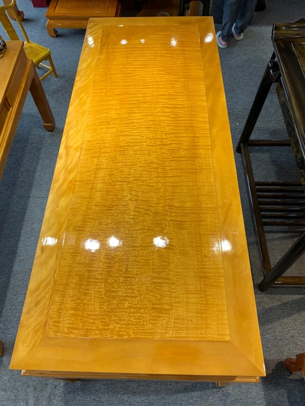 2.16米干泡茶桌八件套独板满水波