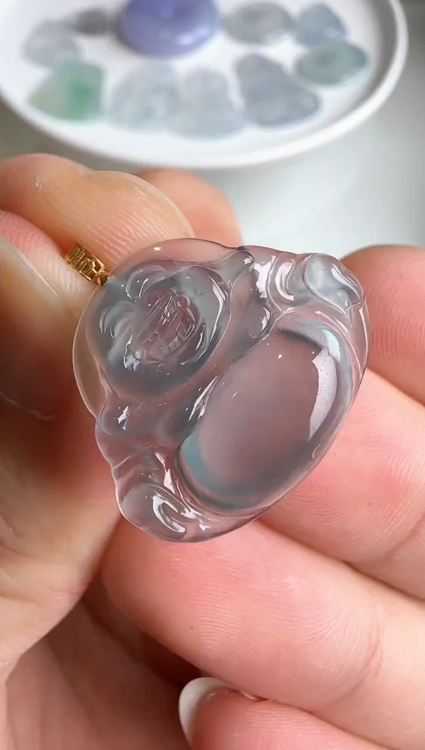 【闪购商品】翡翠吊坠(不含链)18K金镶嵌  多样性发货