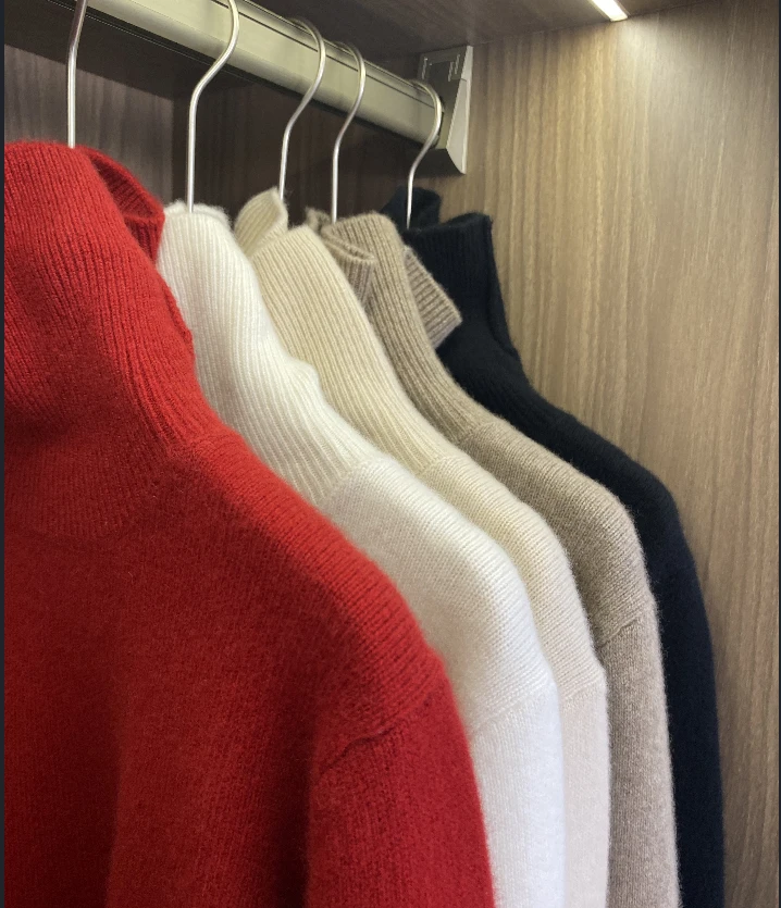 【高领厚款】高领山羊绒衫女毛衣