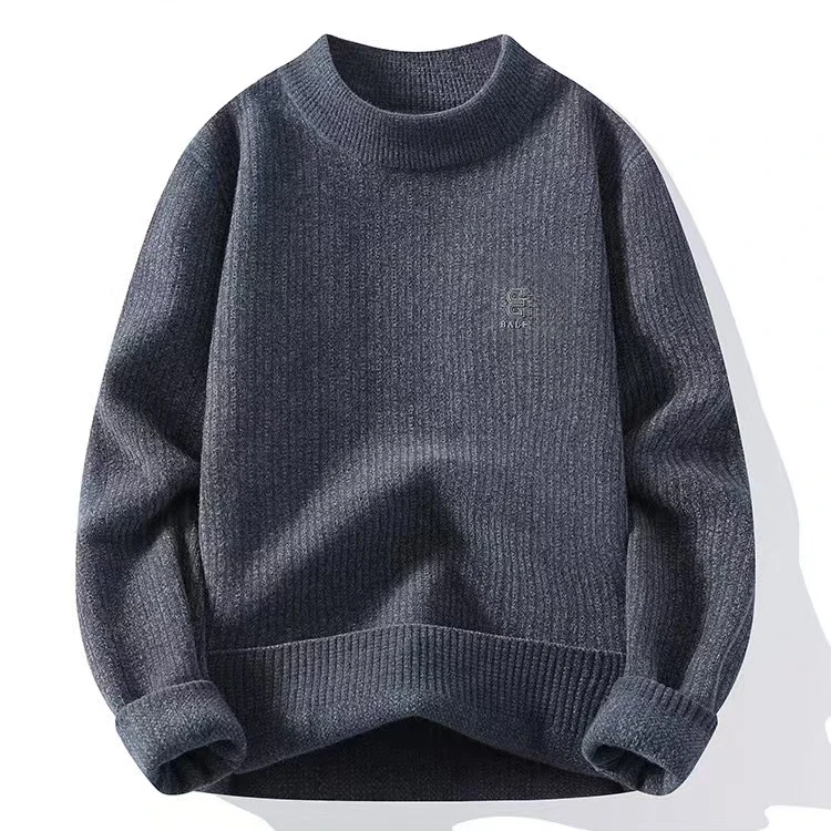 小凉家（B）2410秋冬新款男士线衣内搭圆领套头毛衣针织